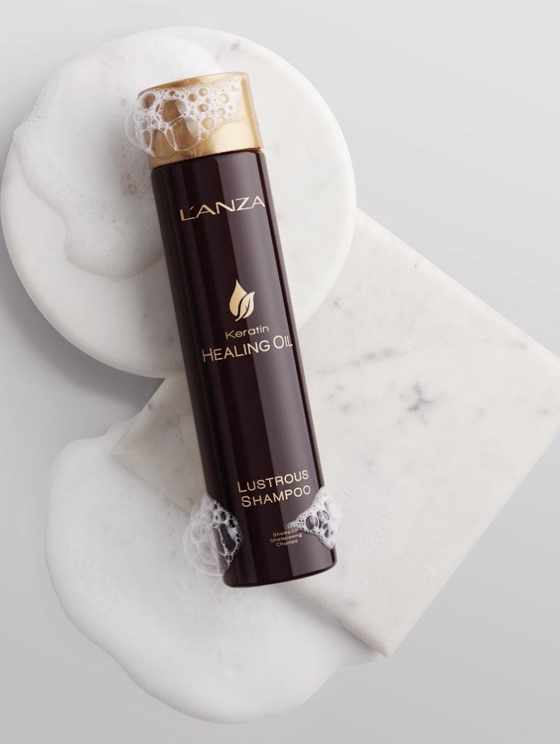 Шампунь для сяйва волосся LʼANZA Keratin Healing Oil Shampoo, 300 ml - 2